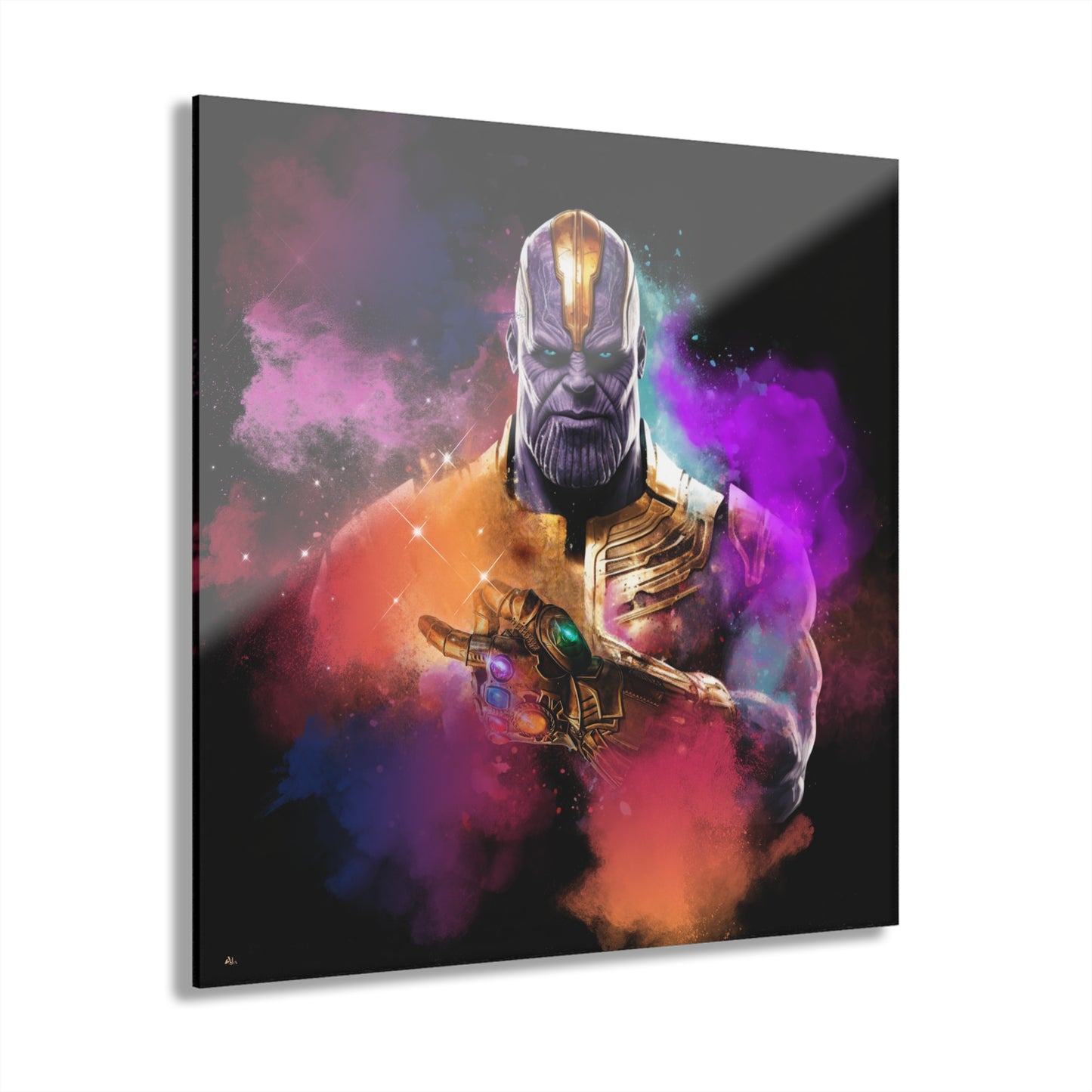 Snap, Thanos, Marvel Color Splash, Concept, Style, Acrylic Wall Art