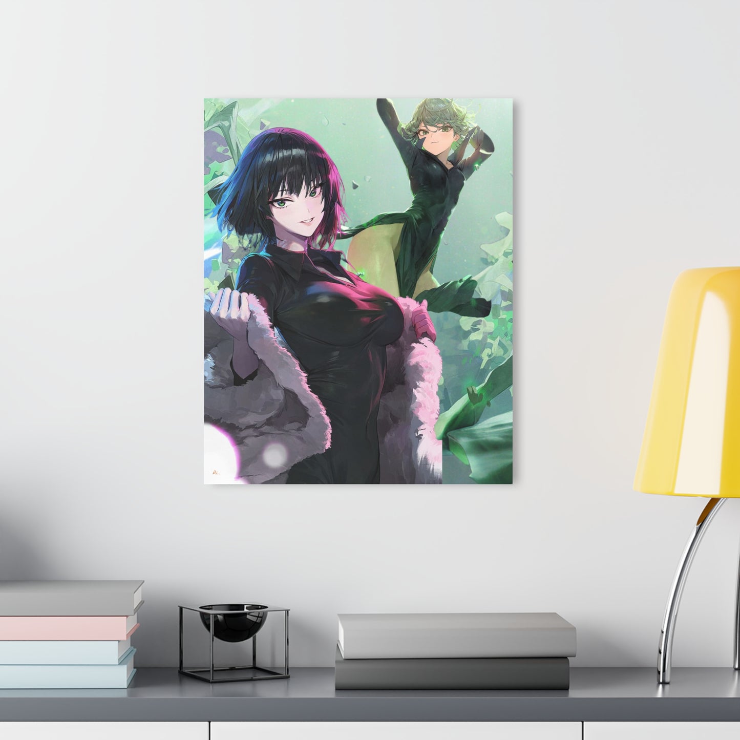 The Esper Sisters, Fubuki and Tatsumaki, One Punch Man, Pop Culture Fan Concept Style, Acrylic Wall Art