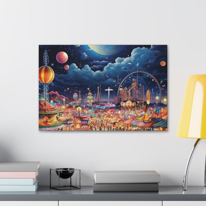 Space Carnival Canvas Art