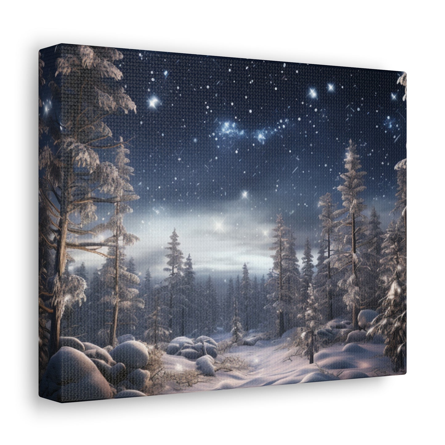 Celestial Snow Canvas Art