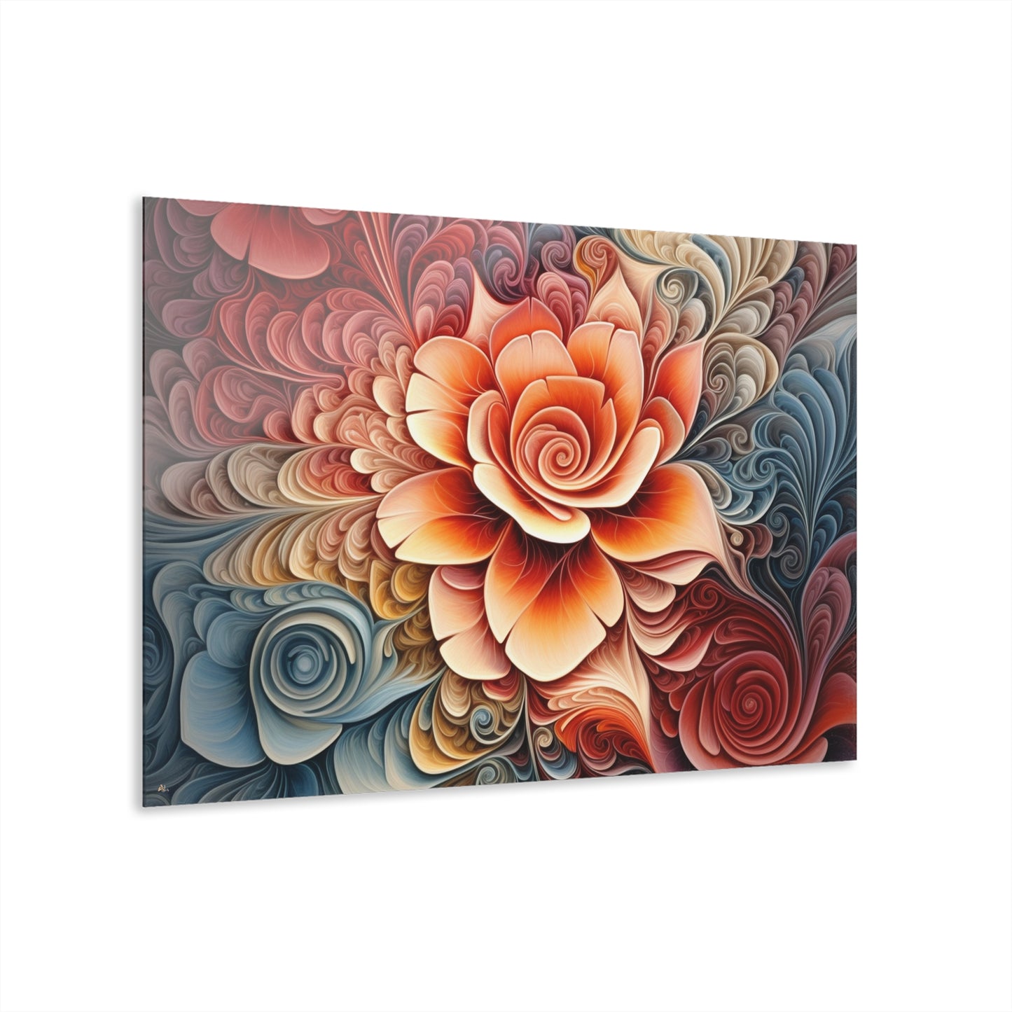 Floral Tsunami, Decorative, Concept, Acrylic Wall Art