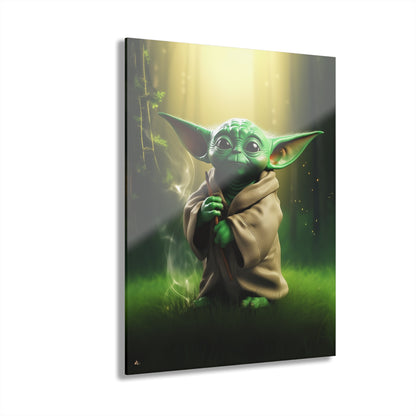 Grogu, Star Wars Color Splash, Concept Style, Acrylic Wall Art