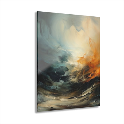 Fire Storm, Concept Style, Abstract, Acrylic Wall Art