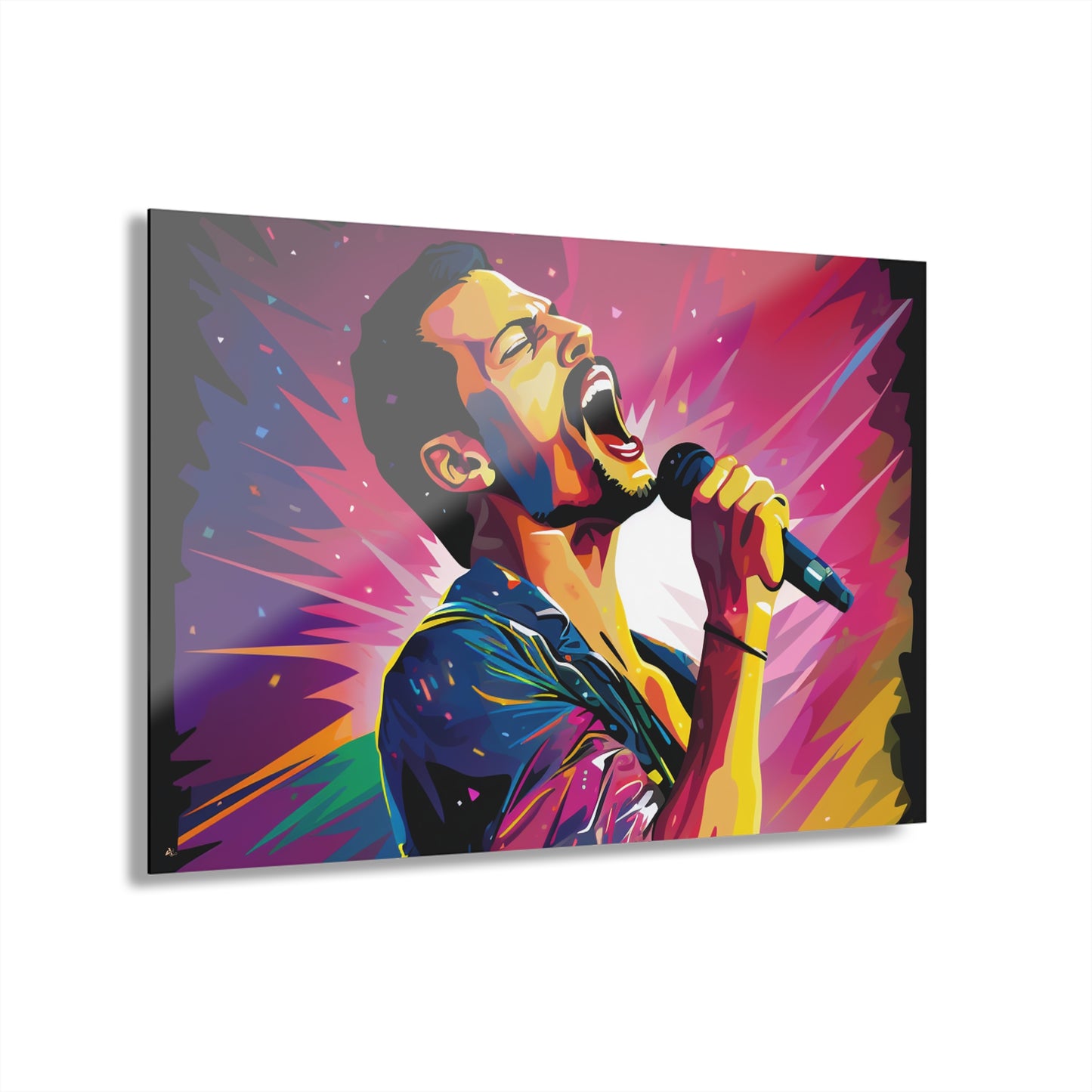 Freddie Mercury, Concept Style, Color Splash, Acrylic Wall Art