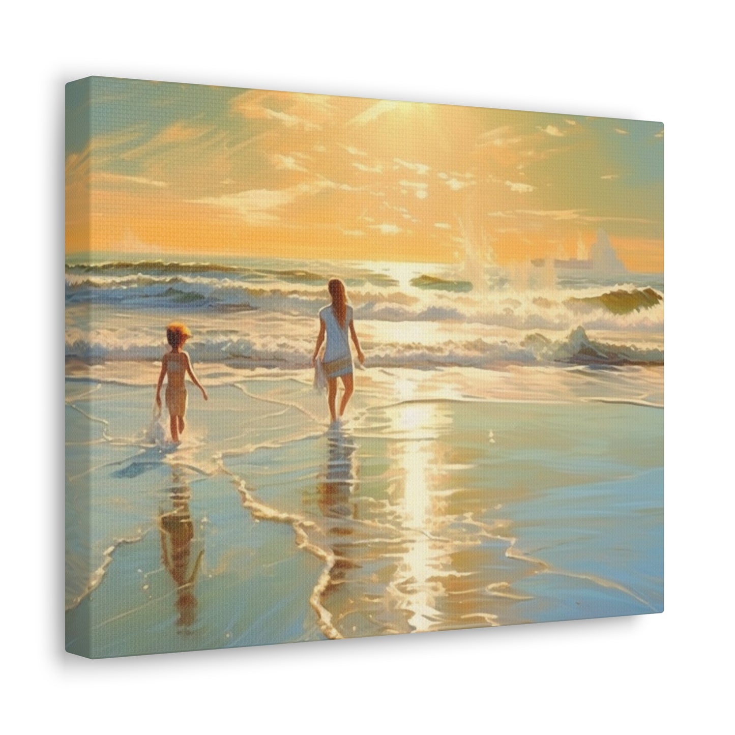 Sunset Walk Canvas Art