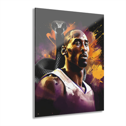 Black Mamba, Kobe, Fan Concept Color Splash Style, Acrylic Wall Art