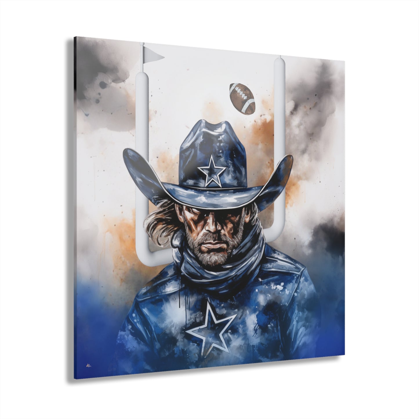 Cowboys, Football Fan, Colorsplash Concept Style, Acrylic Wall Art