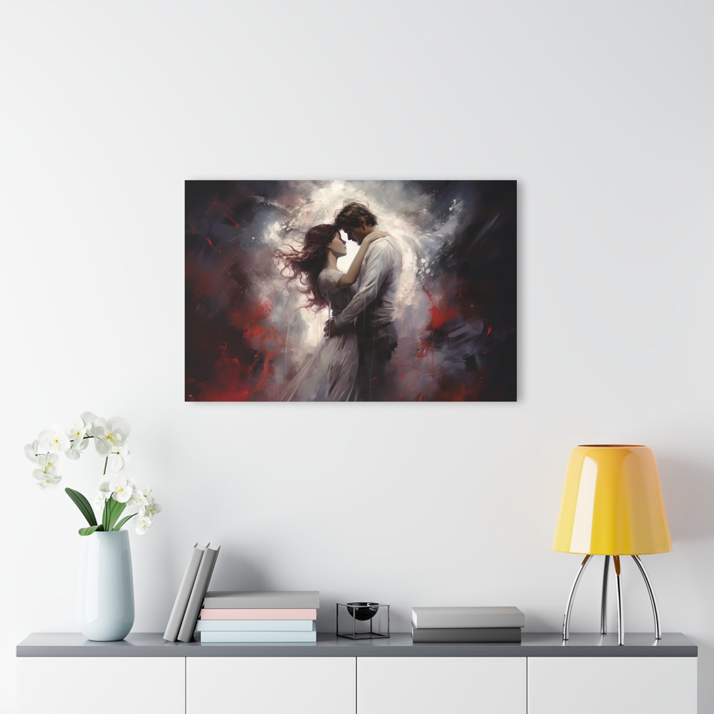 Love, human emotion, color splash concept, acrylic wall art