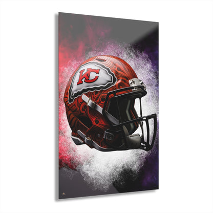 Chiefs Radiance, Kansas City, Football, Fan Colorsplash Concept Style, Acrylic Wall Art