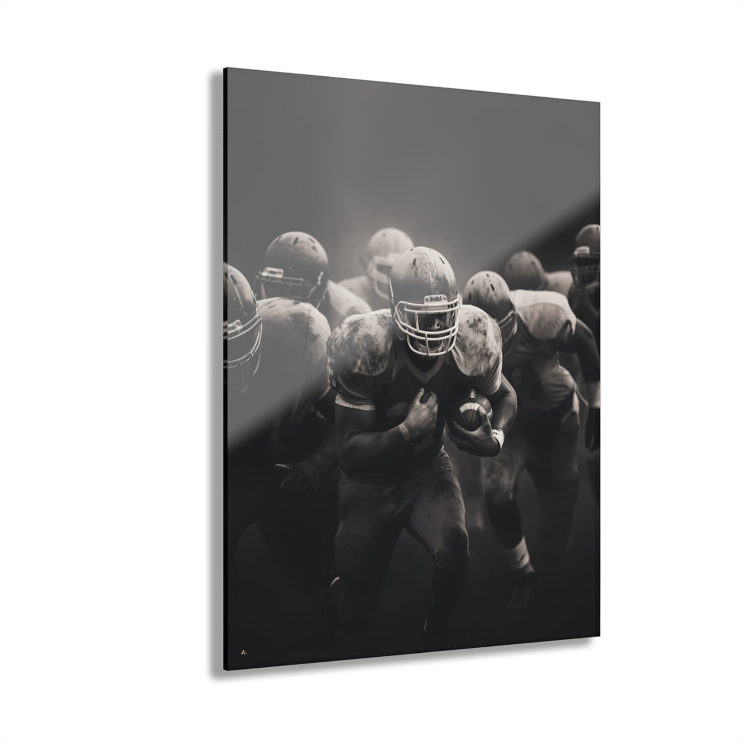 First Down, Black and White Concept Style, Acrylic Wall Art