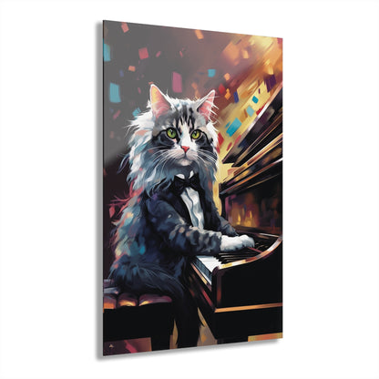 Meozart, Cat, Animal Concept Style, Acrylic Wall Art