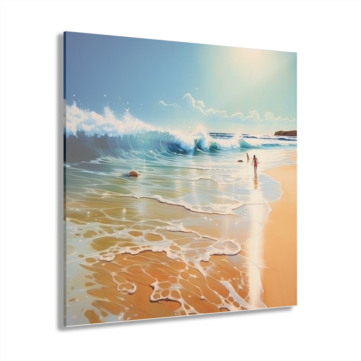 Beach Day, Landscape Concept Style, Acrylic Wall Art