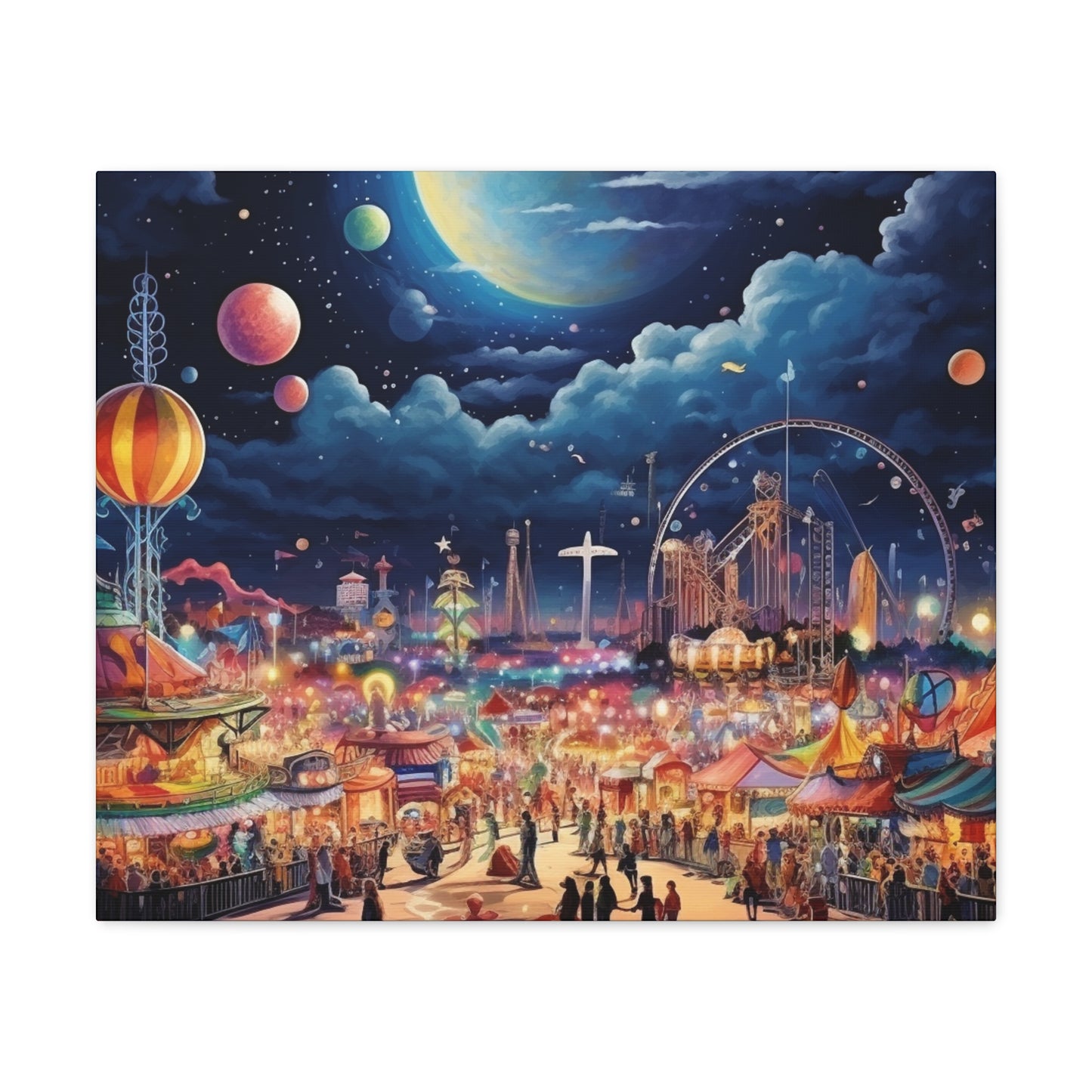 Space Carnival Canvas Art