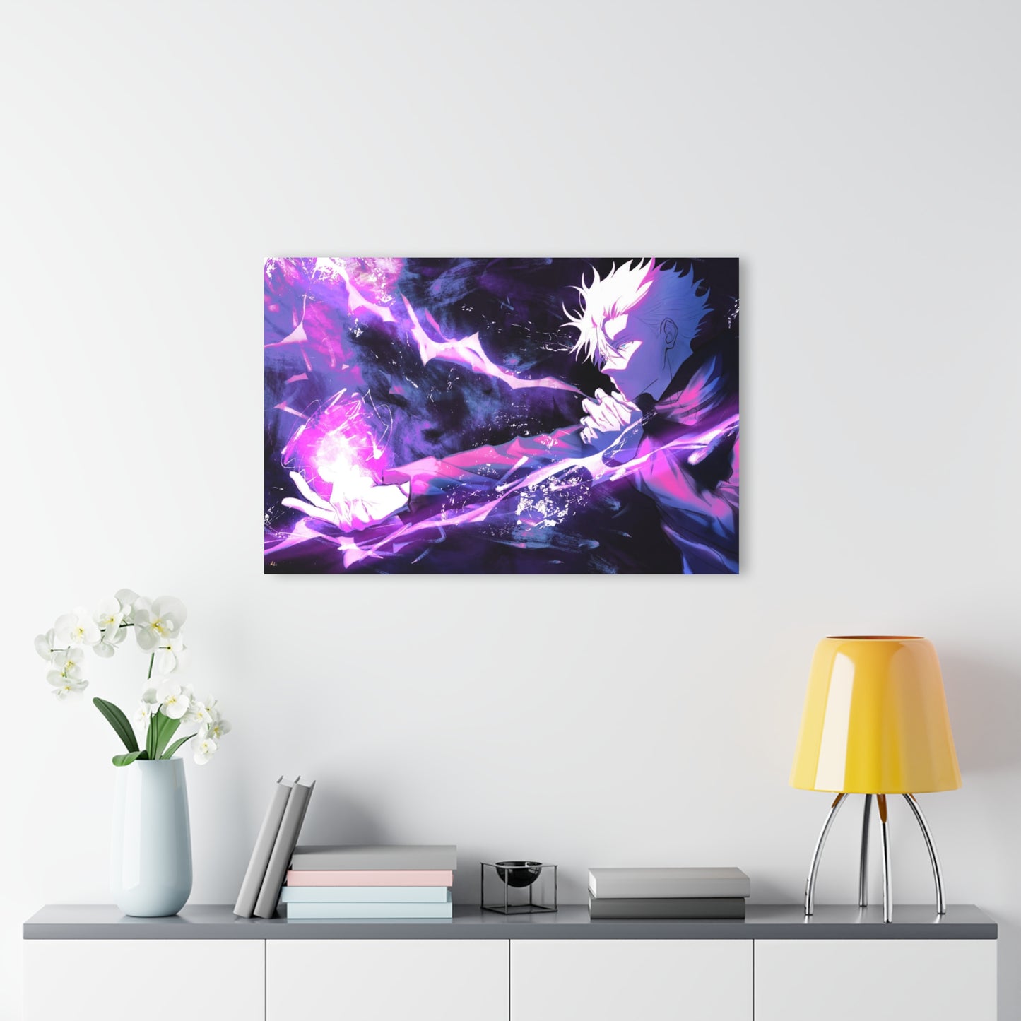 Hollow Purple, Satoru Gojo, Jujitsu Kaisen, Fan Concept Style, Acrylic Wall Art