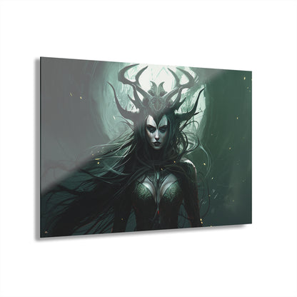 Hela, goddess of death, Norse Mythology, concept style, Acrylic Wall Art