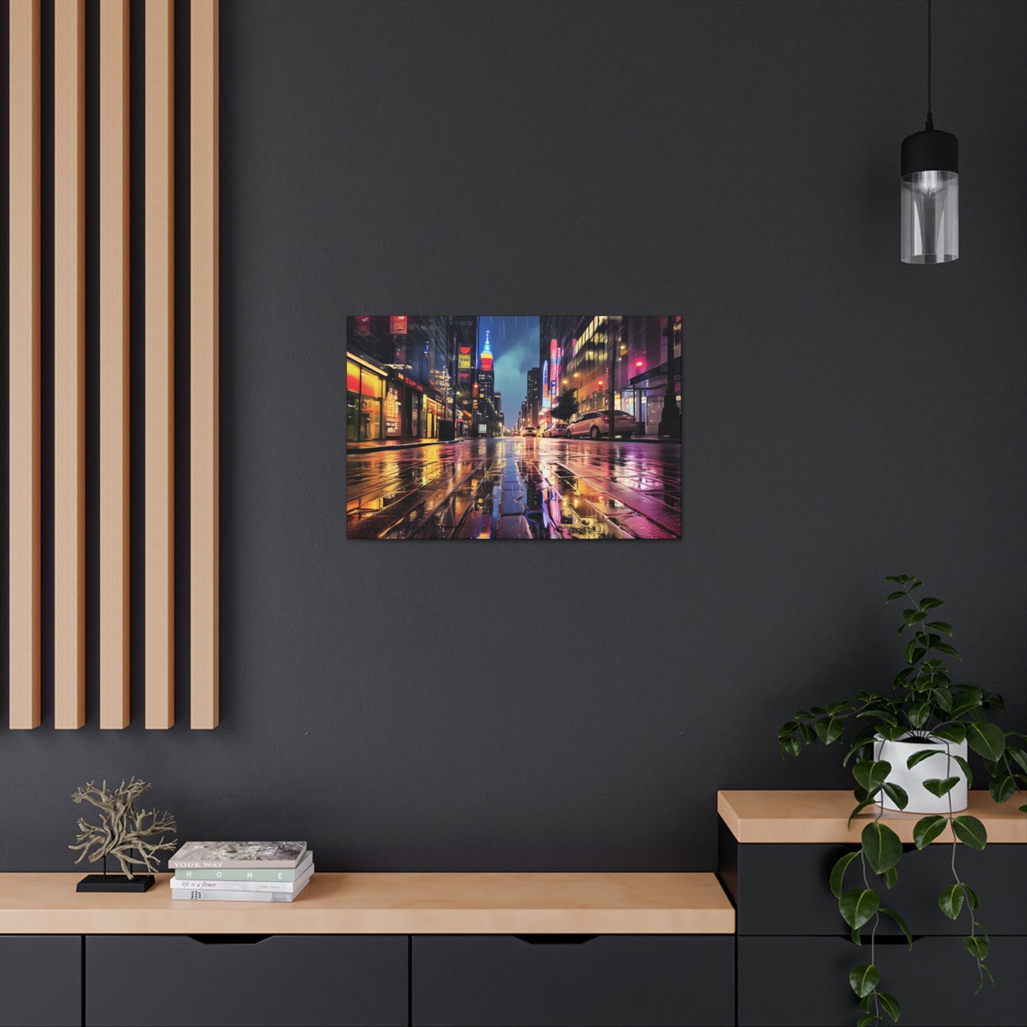 Wet City Canvas Art