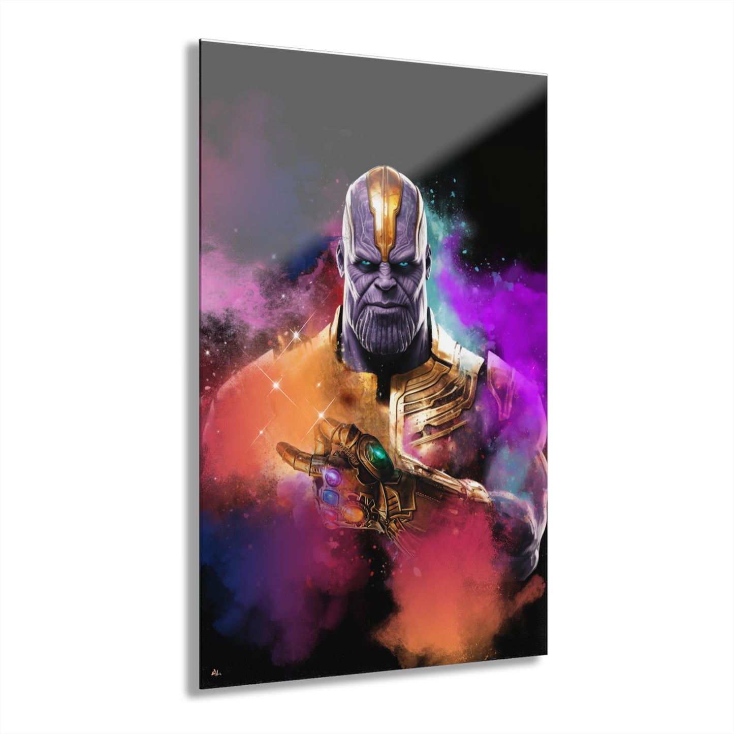 Snap, Thanos, Marvel Color Splash, Concept, Style, Acrylic Wall Art