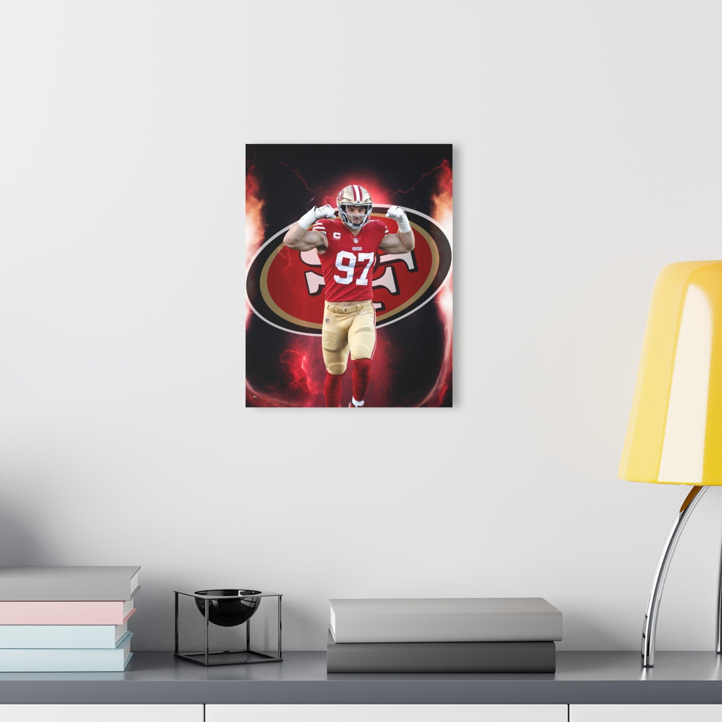 Nick Bosa, 49ers Fan Concept, Acrylic Wall Art