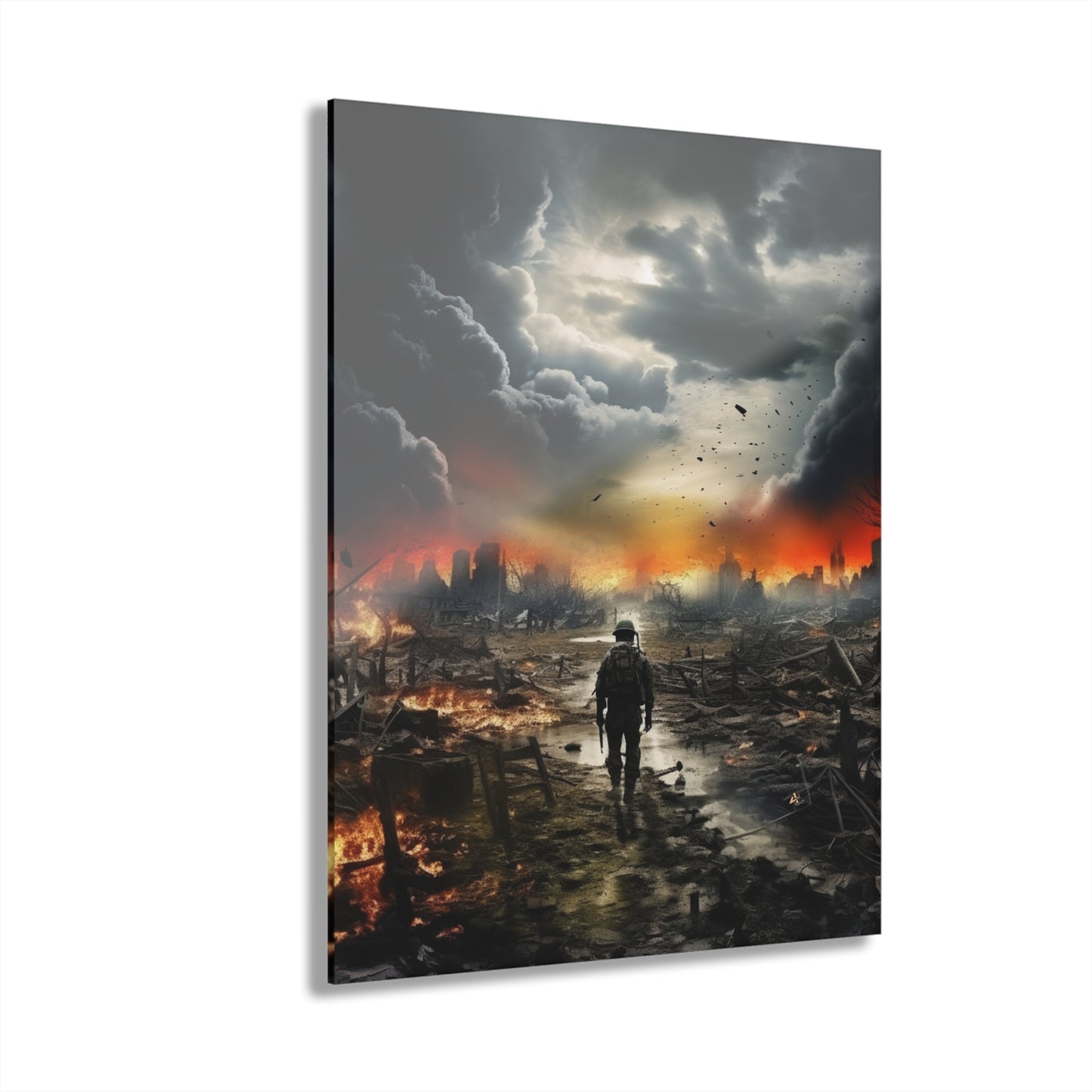 Chaotic Beauty, Landscape Concept Style, Acrylic Wall Art