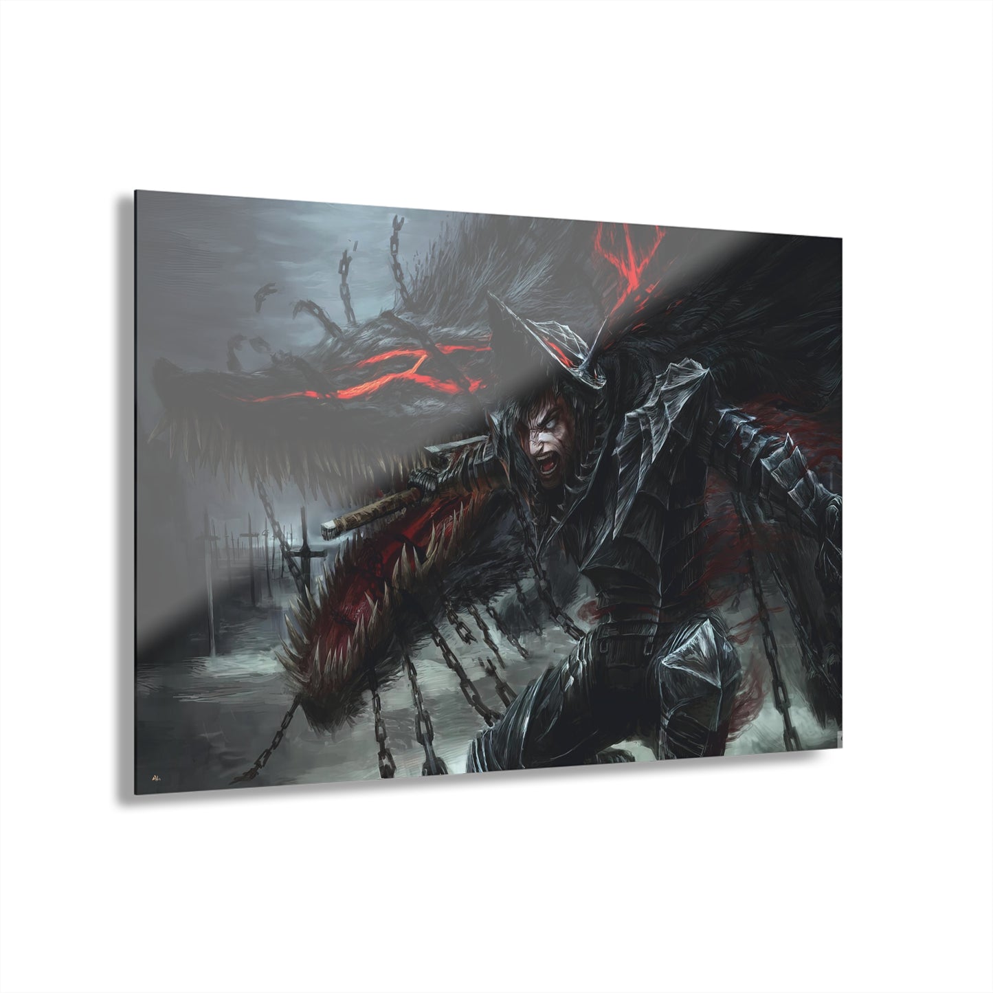 Berserk, Anime, Guts, Concept Style, Acrylic Wall Art