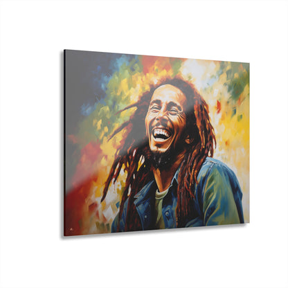 Marley, Pop Culture, Musician, Color Splash, Concept Style, Acrylic Wall Art