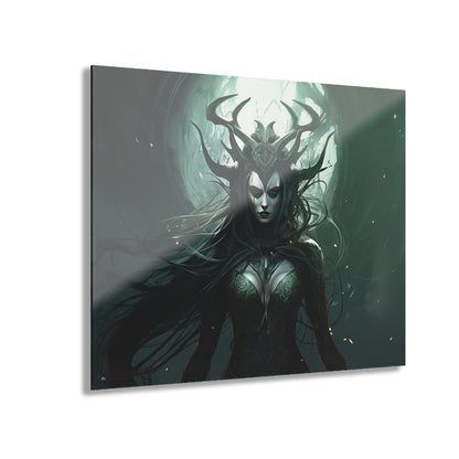 Hela, goddess of death, Norse Mythology, concept style, Acrylic Wall Art