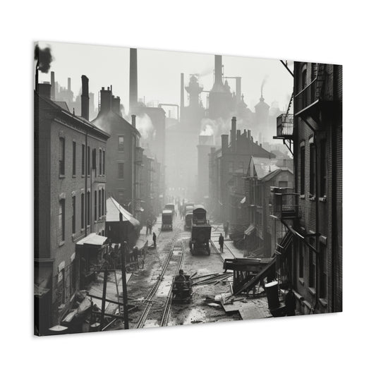 Industrial City Canvas Art