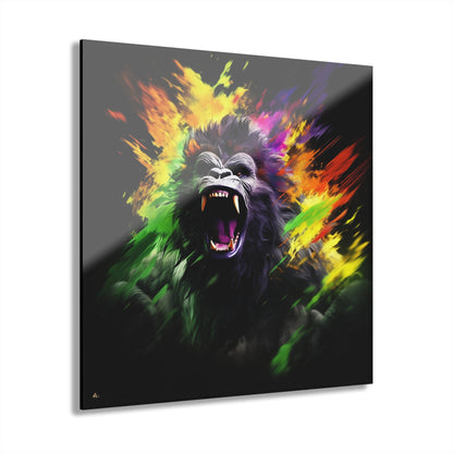 Primal Spirit, Gorilla, Animal Concept Style, Acrylic Wall Art