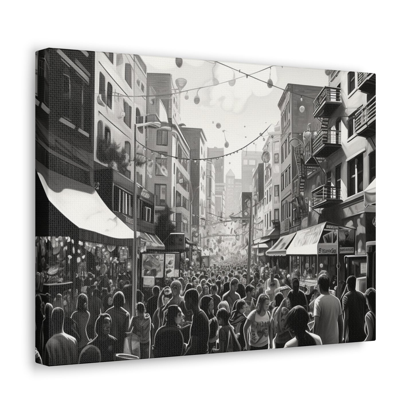 Street Fair Canvas Art