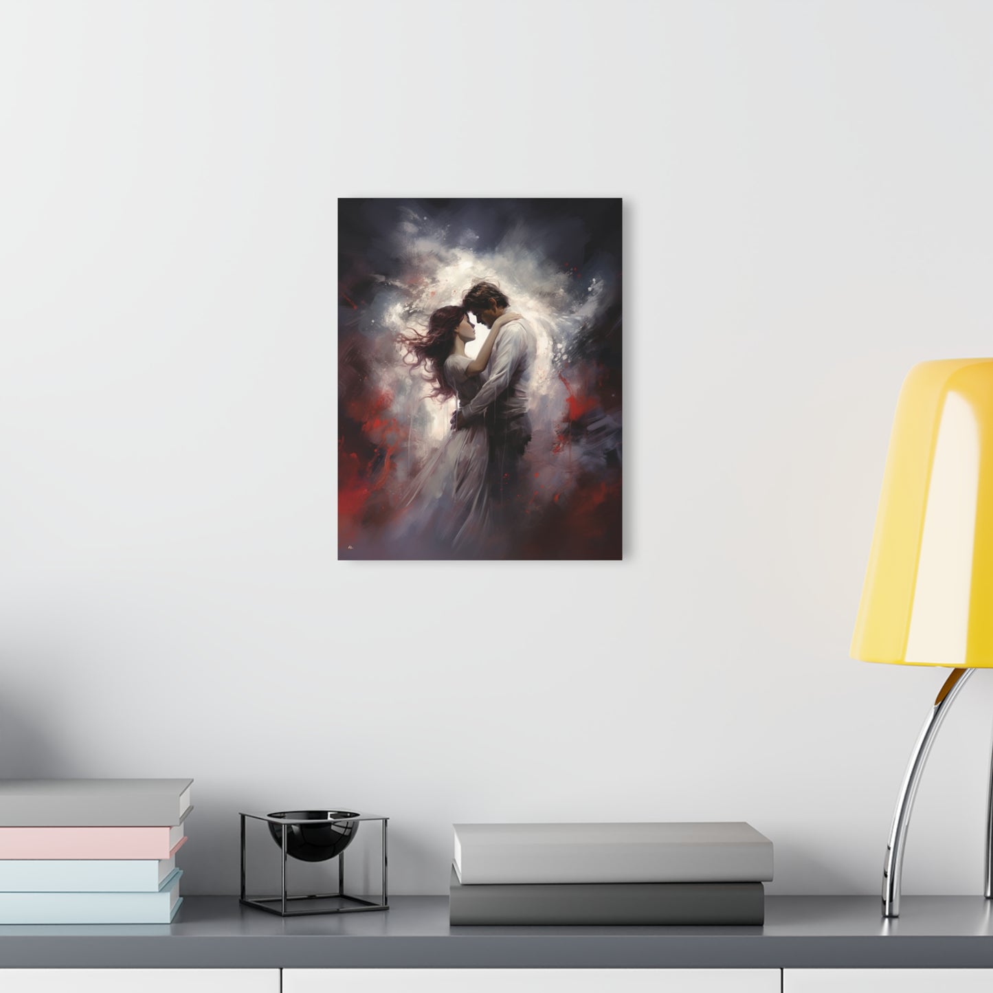 Love, human emotion, color splash concept, acrylic wall art