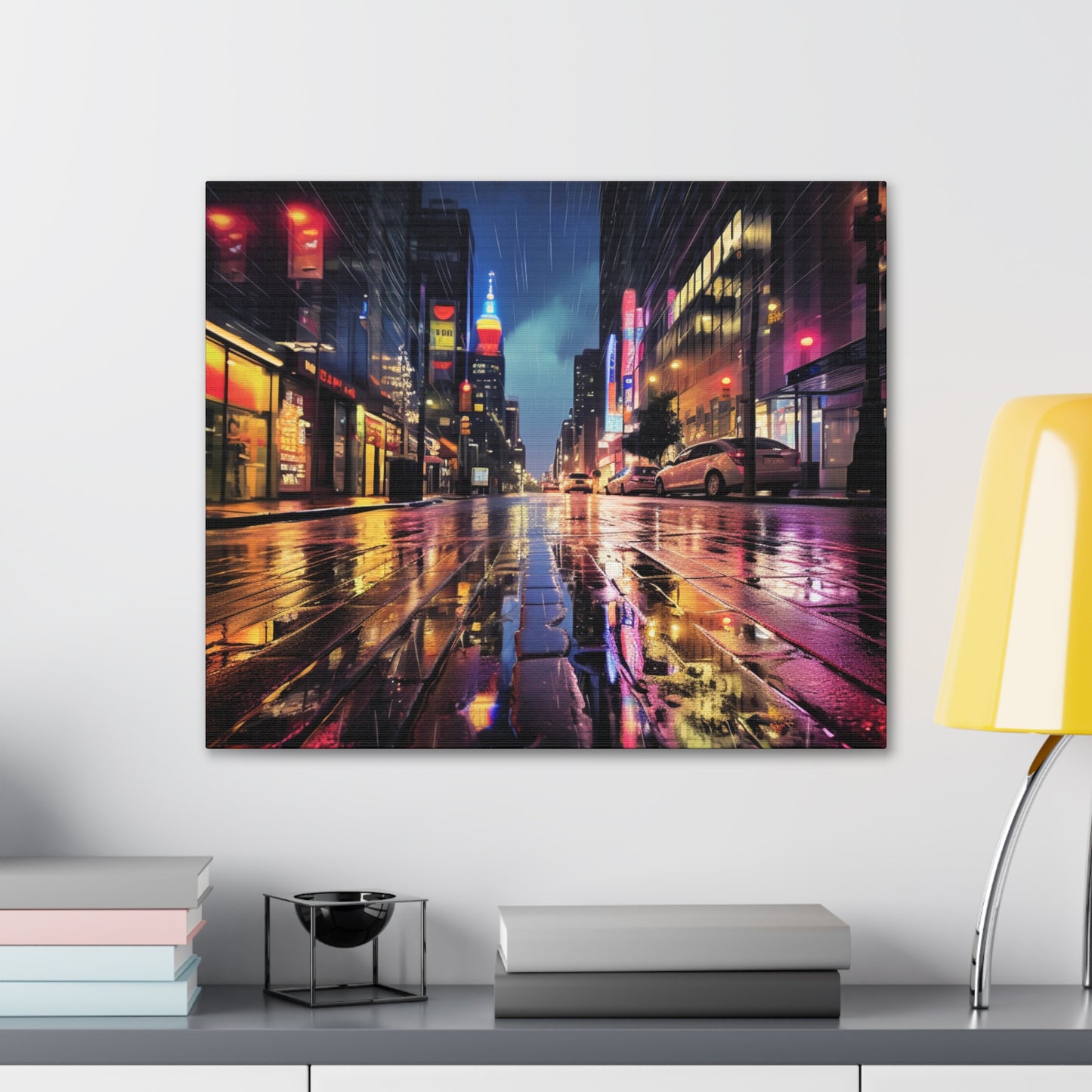 Wet City Canvas Art