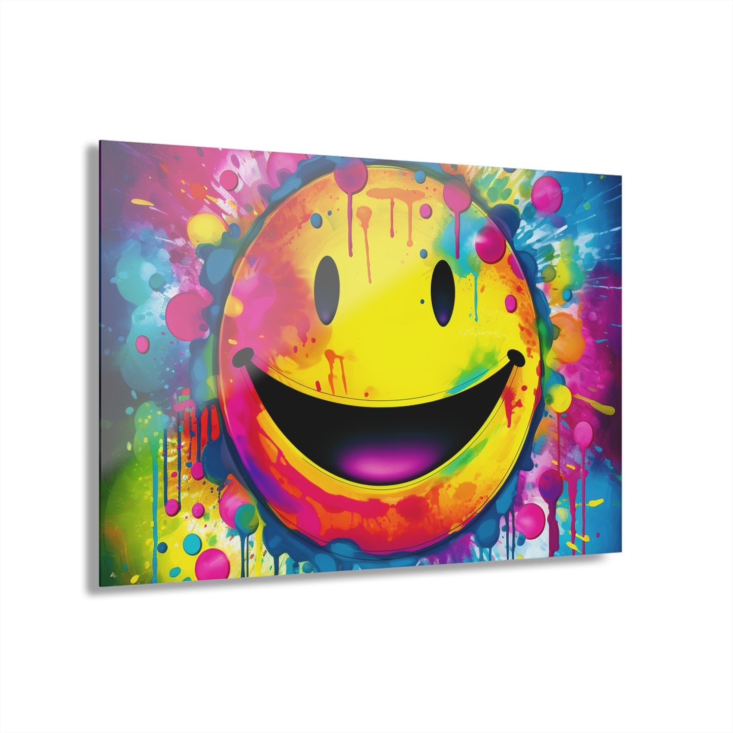 Just Smile, Color Splash, Concept Style, Acrylic Wall Art