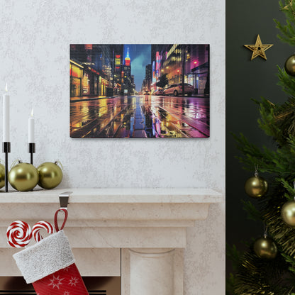 Wet City Canvas Art