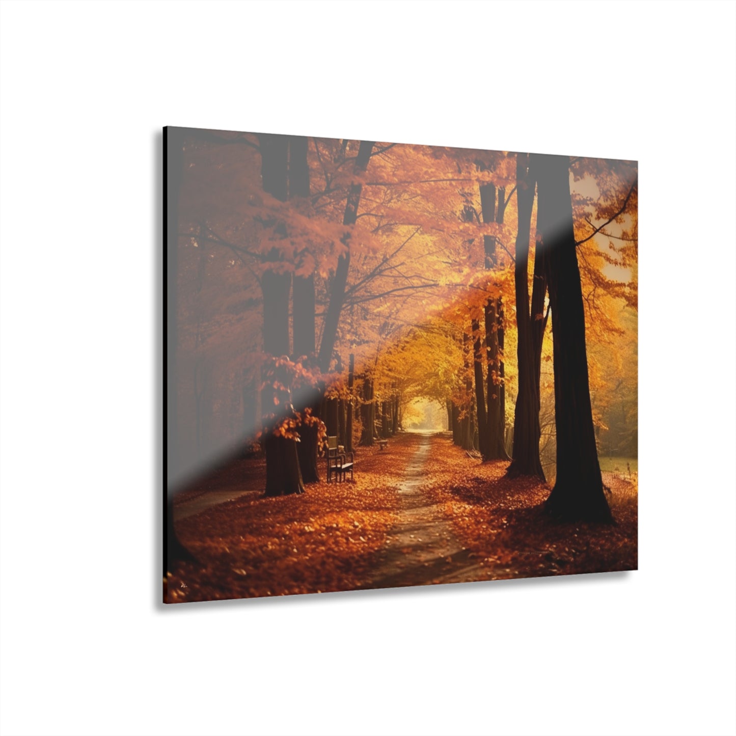 Fall Dream Walk, Landscape, Concept, Acrylic Wall Art