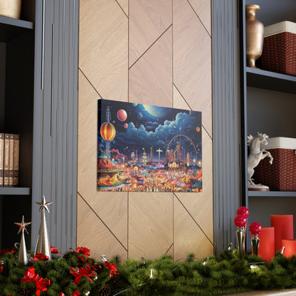 Space Carnival Canvas Art