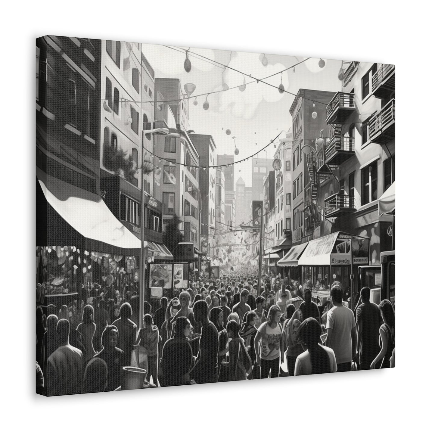 Street Fair Canvas Art