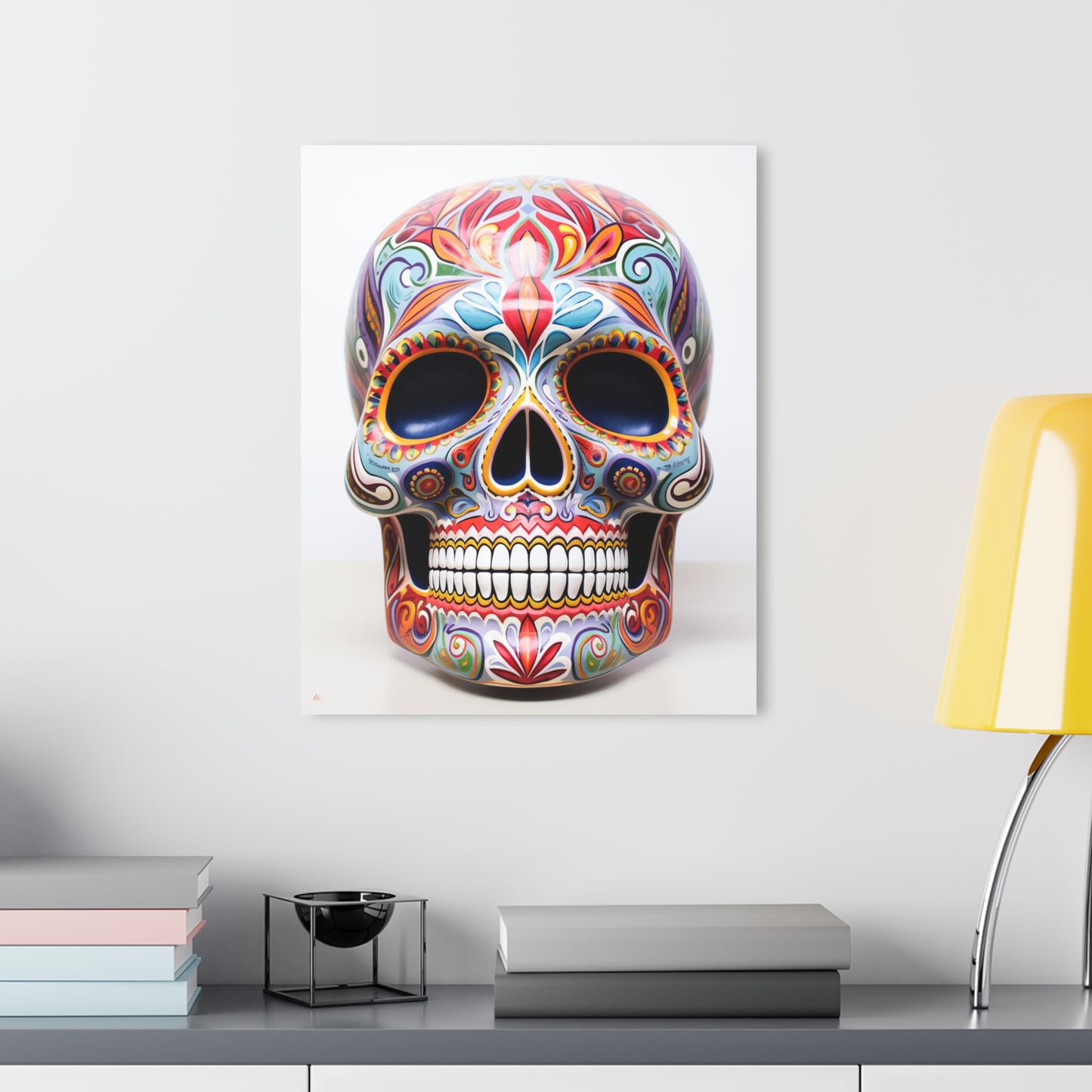 Dia de la Muerte, no background, Concept Style, Acrylic Wall Art