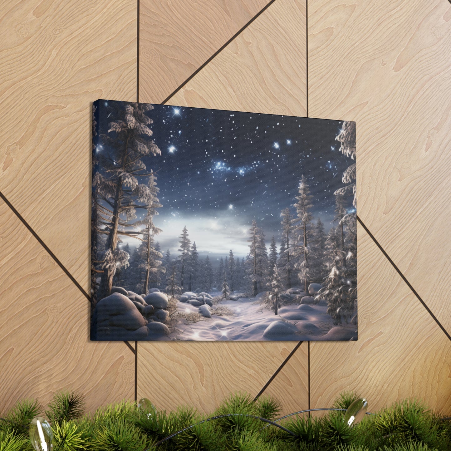 Celestial Snow Canvas Art