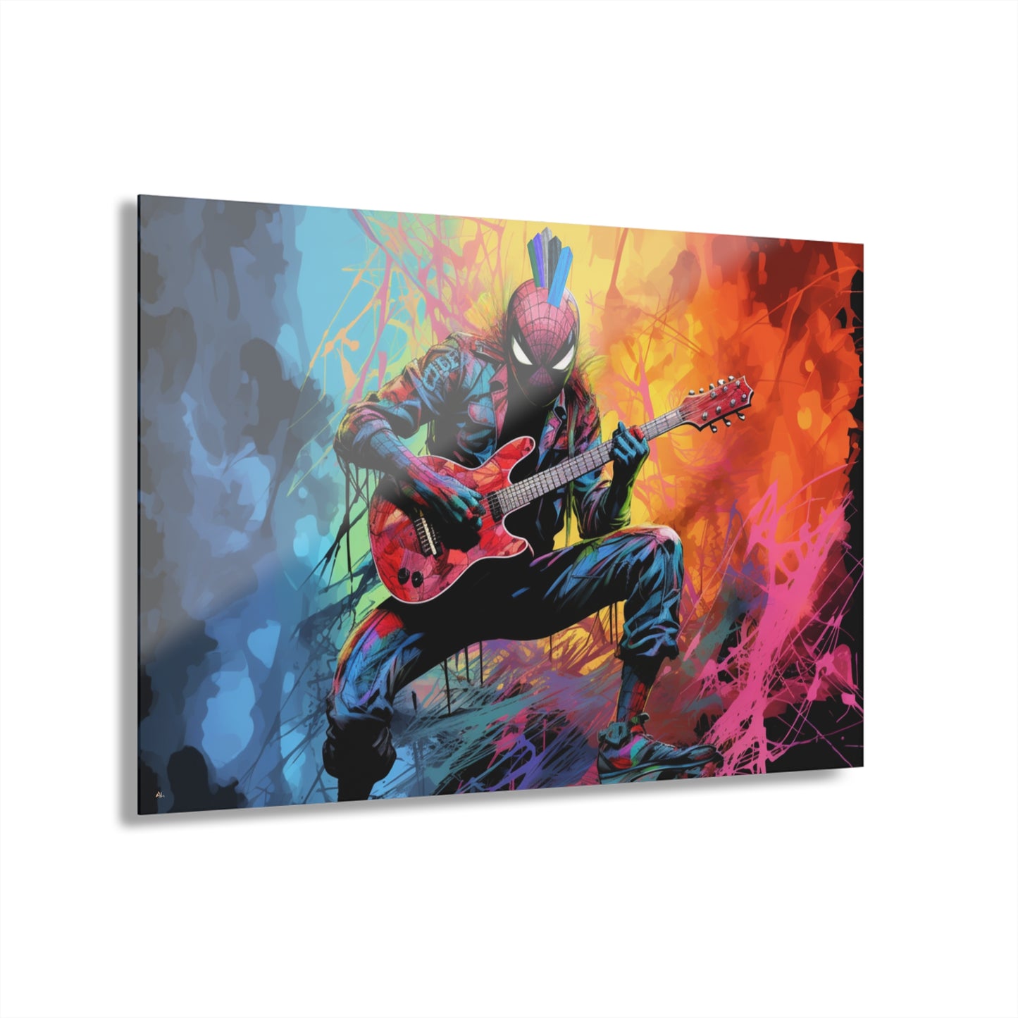 Spider Punk, Color Splash, Concept Style, Acrylic Wall Art