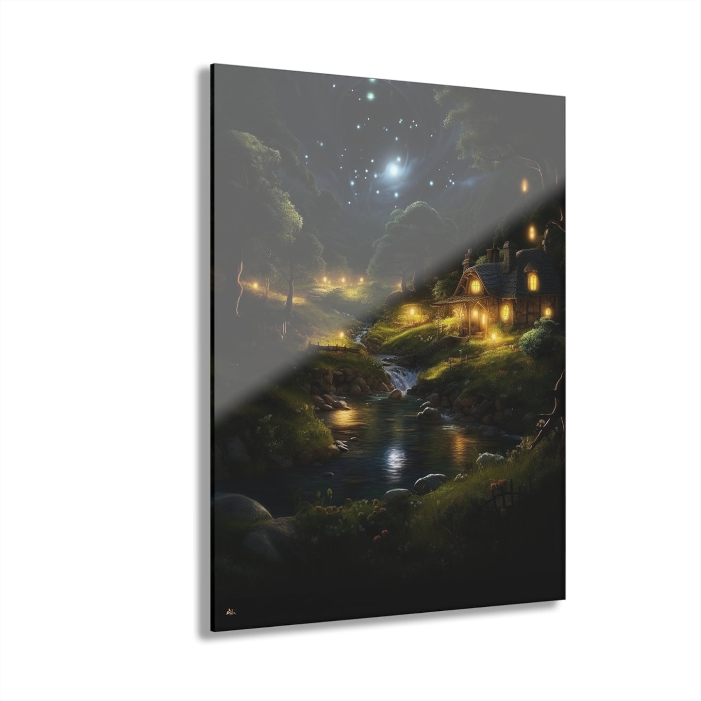 Evening Whispers, Landscape, Concept Style, Acrylic Wall Art