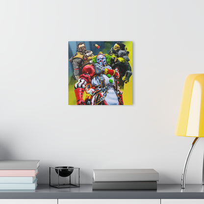 Caustic's Chromatic Carnival, Apex Legend Fan Concept Style, Acrylic Wall Art