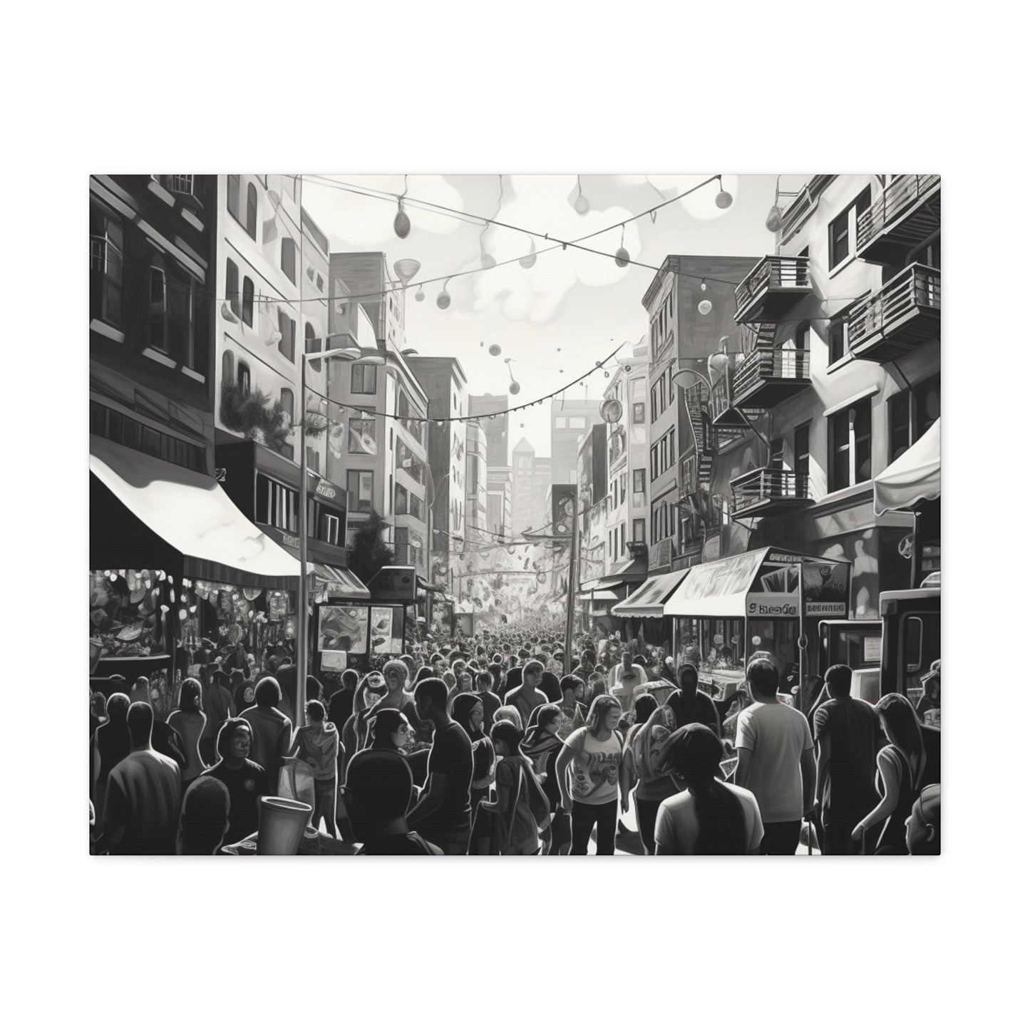 Street Fair Canvas Art