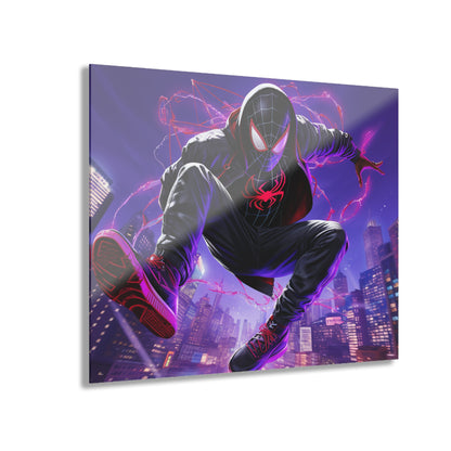 Spiderverse, Miles Morales Color Splash, Concept Style, Acrylic Wall Art