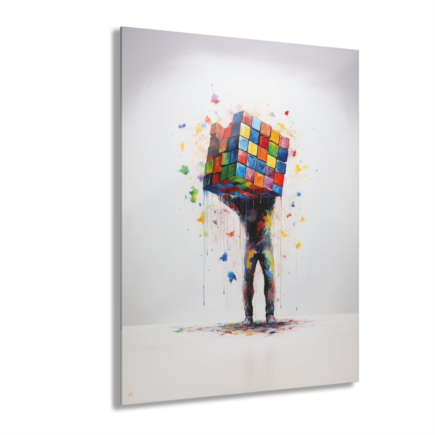 Cubed, No Background Concept Style, Acrylic Wall Art