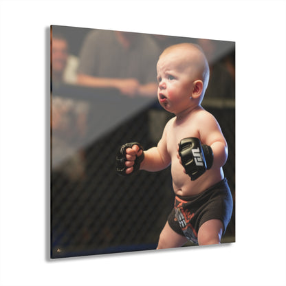 Baby Brawler, Funny Concept Style, Acrylic Wall Art