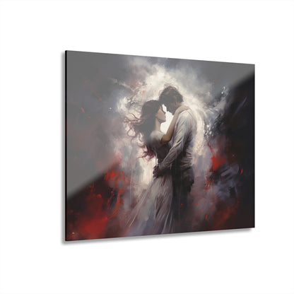 Love, human emotion, color splash concept, acrylic wall art