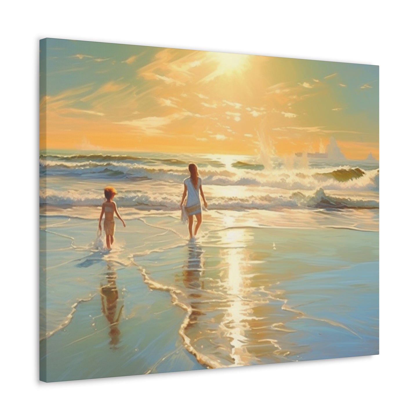 Sunset Walk Canvas Art