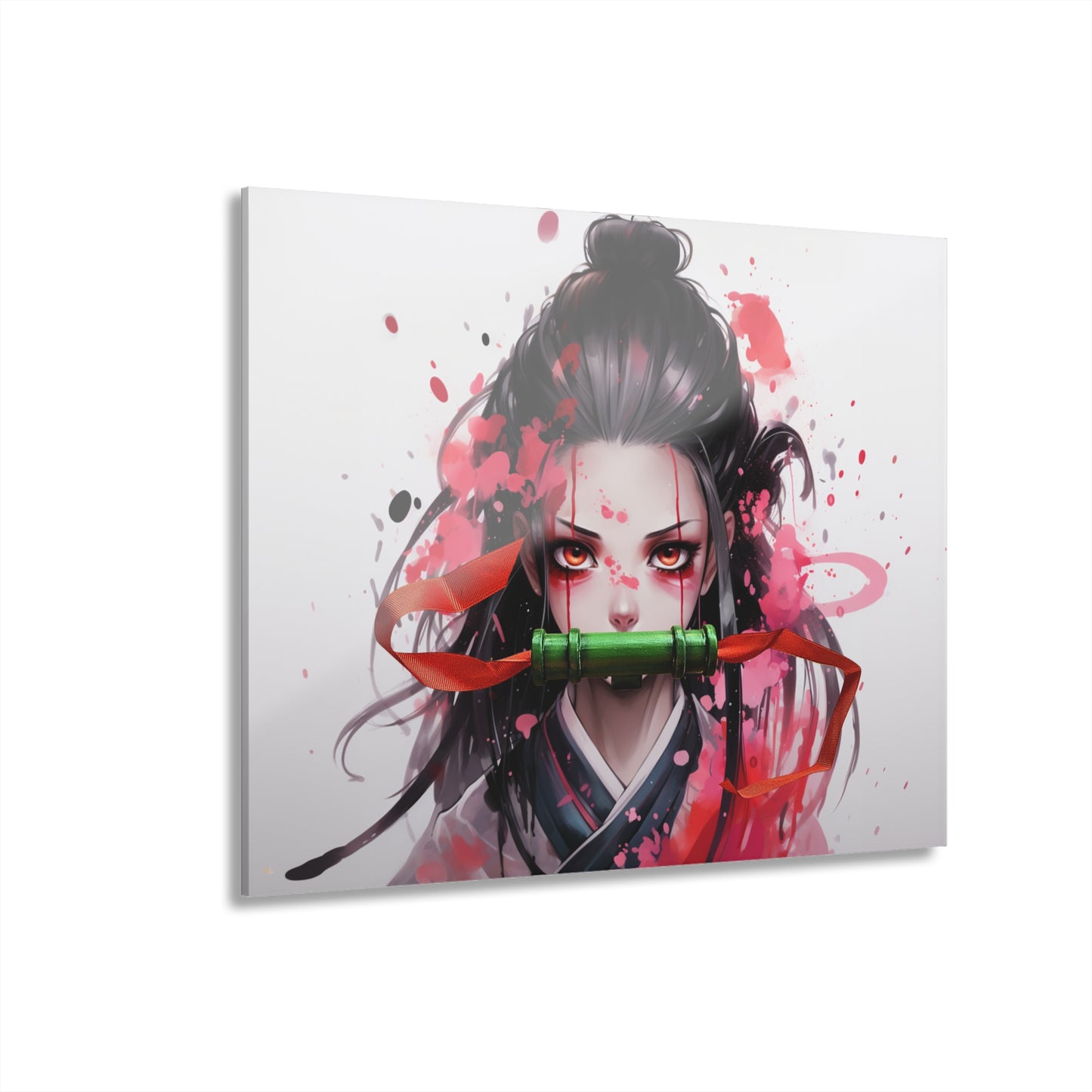 Nezuko, Anime, Demon Slayer, Color Splash, Concept, Style, Acrylic Wall Art