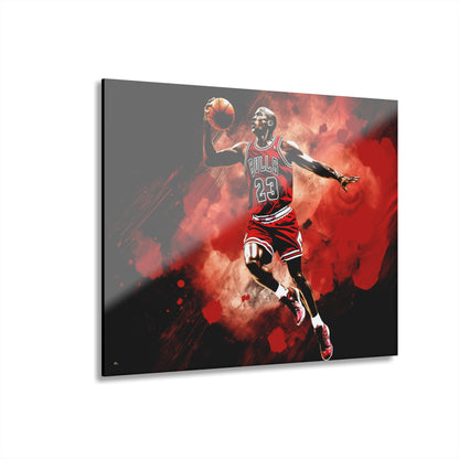 Air Jordan Color Splash, Basketball Fan Concept Style, Acrylic Wall Art