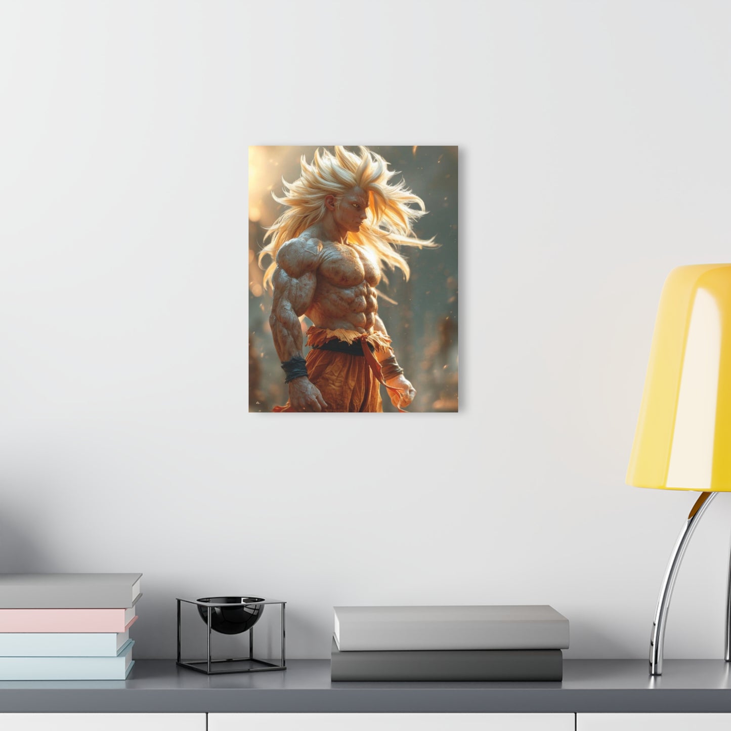 Ultimate Battle, SS3 Goku, Realistic Fan Concept Style, Acrylic Wall Art